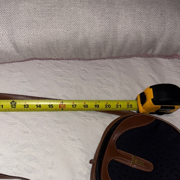 Vintage Beautiful Elegant Canvas & Leather Crossbody by Tiffany & Co. - Picture 12 of 12